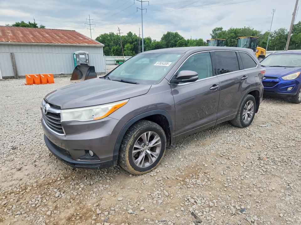 2014 Toyota VIN 5TDZKRFH8ES014915 COPART salvage auction — REAR END, Oh - Certificate Of Title, sold $8,200 on 2026-07-24 (photo 1)