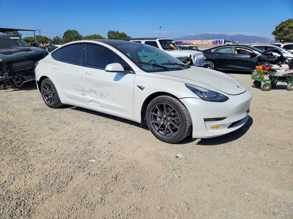 2019 Tesla Model 3 VIN 5YJ3E1EB5KF513134 COPART salvage auction — SIDE, Ca - Salvage Certificate, sold $7,500 on 2026-07-02 (photo 4)