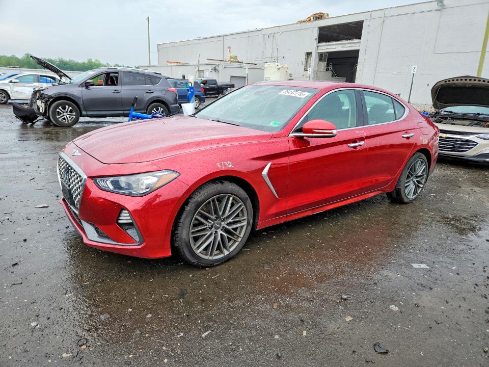 2019 Genesis G70 VIN KMTG64LA5KU038314 COPART salvage auction — FRONT END, Va - Cert Of Title - Salvage, sold $3,750 on 2026-07-08 (photo 1)