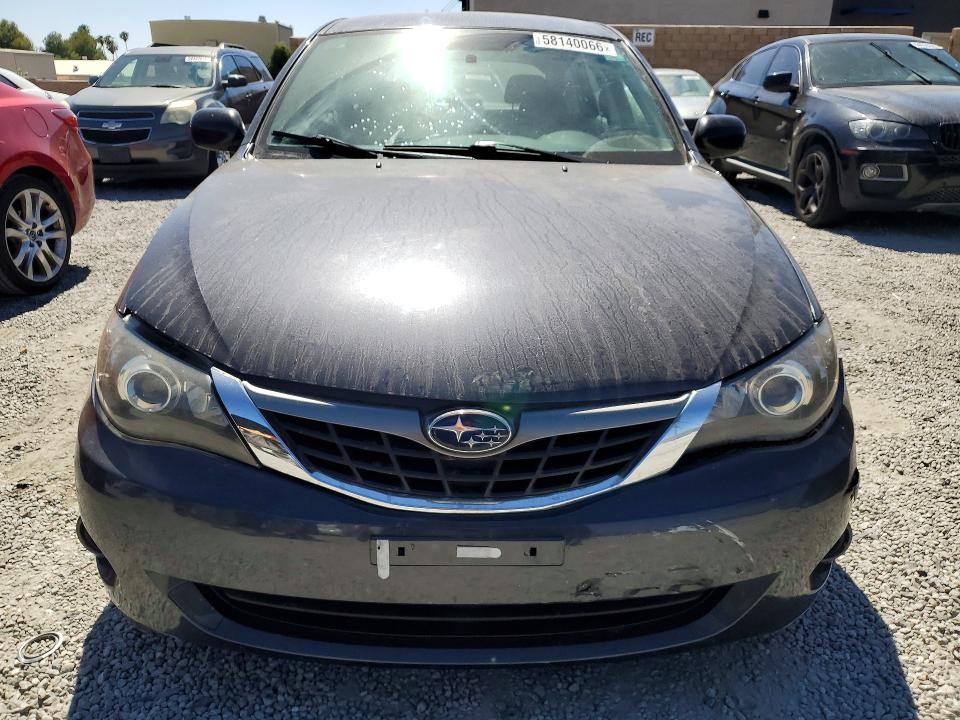 2009 Subaru Impreza VIN JF1GH61639H816024 COPART salvage auction — FRONT END, CA - SALVAGE CERTIFICATE, sold $825 on 2026-07-15 (photo 5)