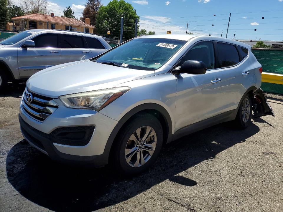 2016 Hyundai Santa fe VIN 5XYZTDLB2GG369367 COPART salvage auction — REAR END, Co - Public - Salvage Title, sold $1,500 on 2026-07-14 (photo 1)