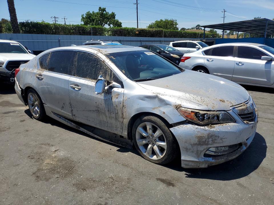 2014 Acura RLX VIN JH4KC1F34EC002636 COPART salvage auction — SIDE, Ca - Salvage Certificate, sold $2,150 on 2026-07-07 (photo 4)