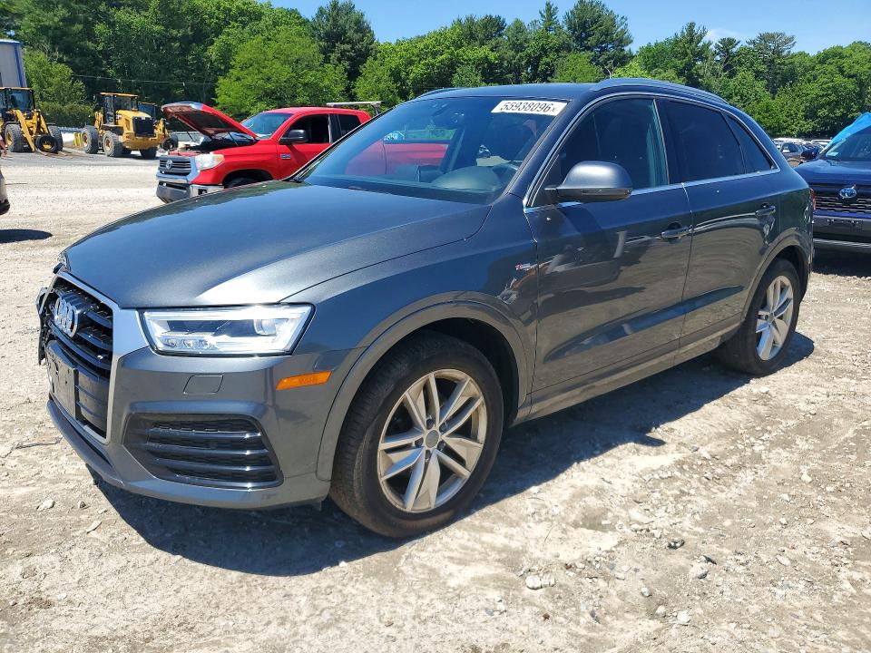 2018 Audi Q3 VIN WA1JCCFS5JR009435 COPART salvage auction — FRONT END, Ma - Cert Of Title-Salvage, sold $6,400 on 2026-07-09 (photo 1)