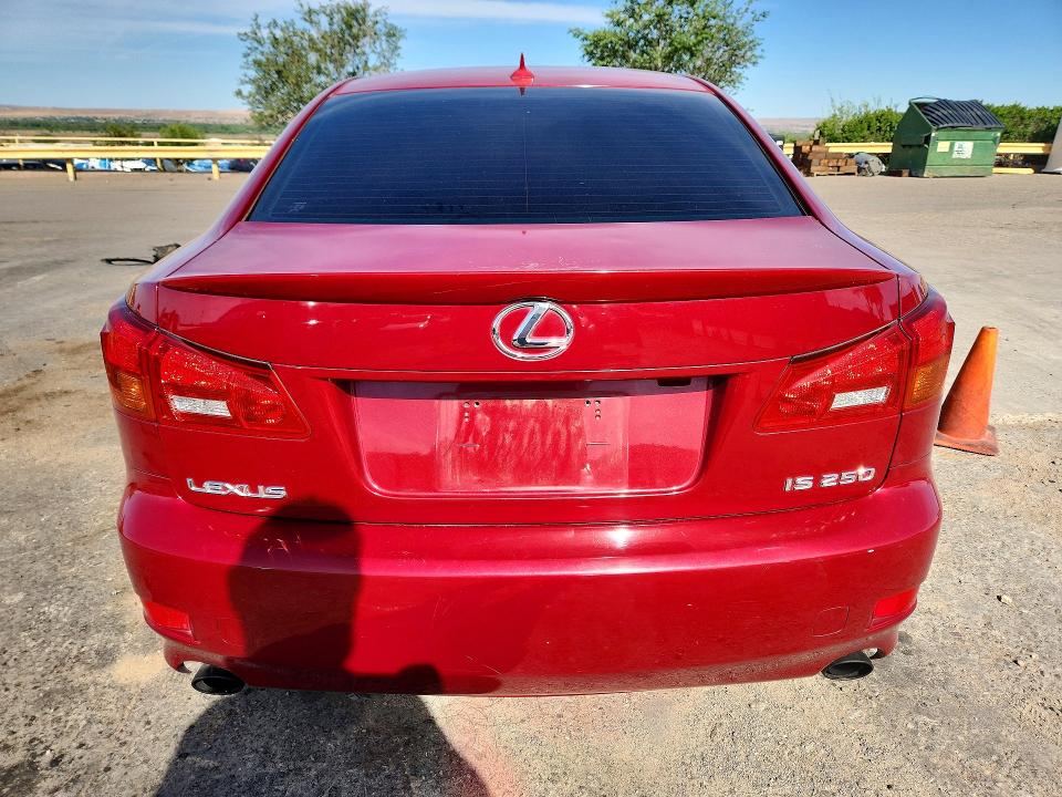 2007 Lexus Is VIN JTHBK262572028185 COPART salvage auction — FRONT END, Nm - Cert Of Title-Salvage, sold $3,200 on 2026-07-27 (photo 6)