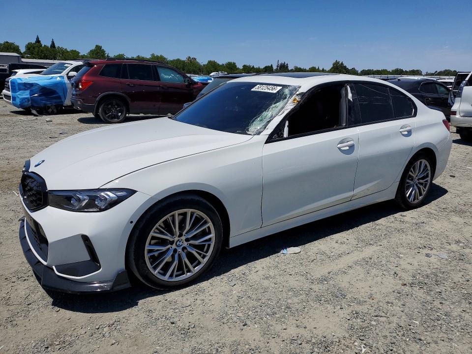 2023 BMW 3er VIN 3MW69FF03P8D40380 COPART salvage auction — ROOF, Ca - Salvage Certificate, sold $12,600 on 2026-07-09 (photo 1)