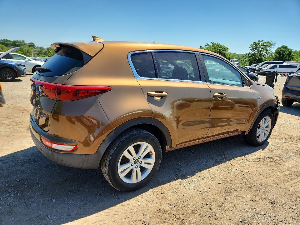 2017 Kia Sportage VIN KNDPMCAC1H7033248 COPART salvage auction — FRONT END, Va - Certificate Of Title, sold $1,900 on 2026-07-28 (photo 3)