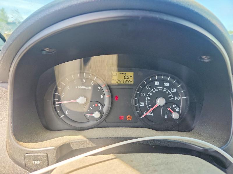 2006 Kia Rio VIN KNADE123666167059 COPART salvage auction — FRONT END, Ma - Cert Of Title-Reconstrctd Coll, sold $375 on 2026-07-08 (photo 9)