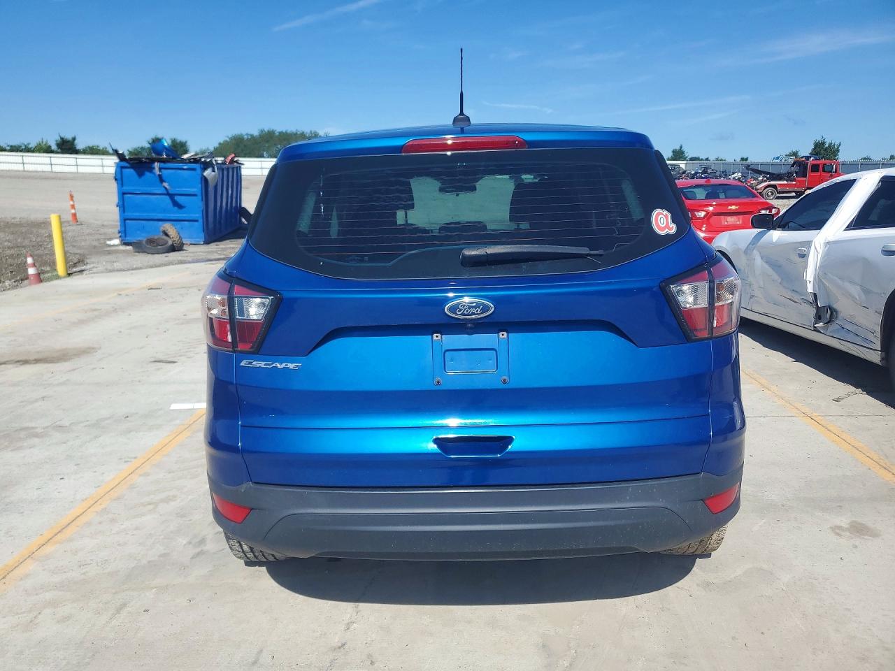 2017 Ford Escape VIN 1FMCU0F70HUE14465 COPART salvage auction — Front End, KY - CERT OF TITLE-SALVAGE, sold $1,700 on 2026-07-09 (photo 6)