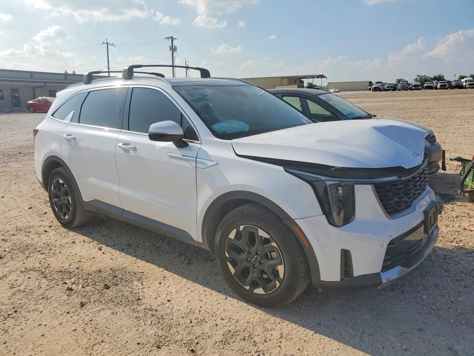 2025 Kia Sorento VIN 5XYRL4JC3SG328993 COPART salvage auction — FRONT END, Tx - Salvage Vehicle Title, sold $2,100 on 2026-07-30 (photo 4)