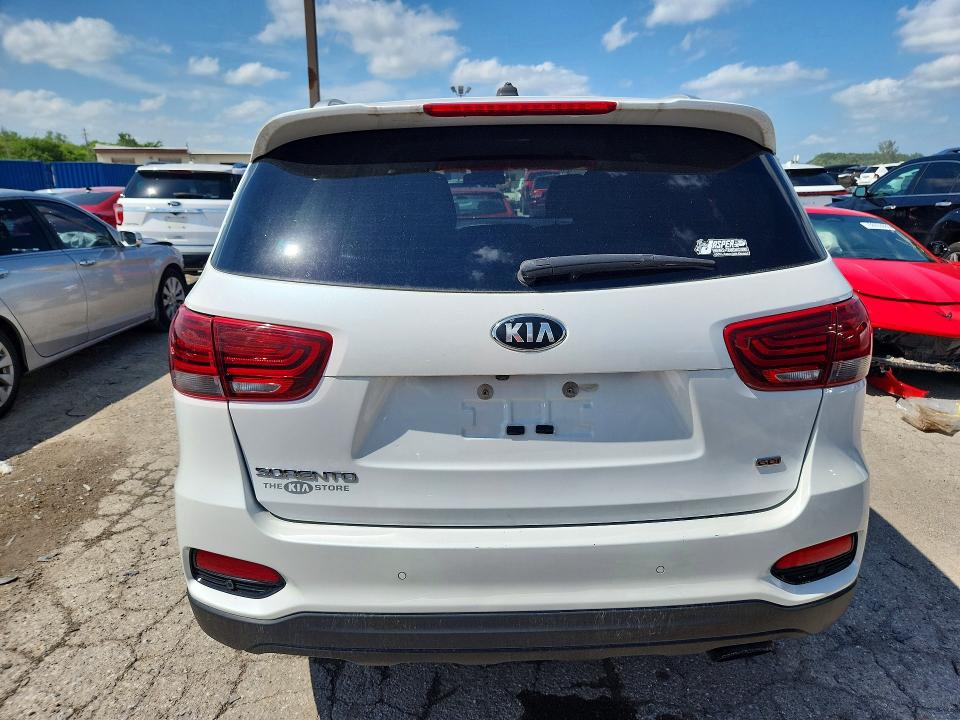 2020 Kia Sorento VIN 5XYPG4A30LG703008 COPART salvage auction — NORMAL WEAR, Wv - Certificate Of Title, sold $3,600 on 2026-07-31 (photo 6)