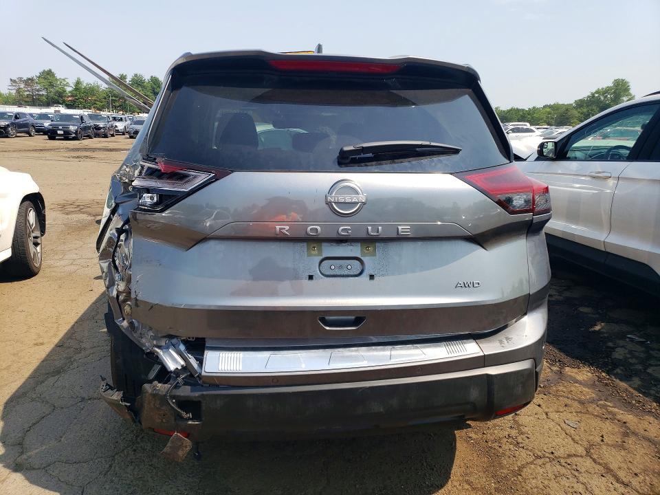 2025 Nissan Rogue VIN JN8BT3BB1SW151739 COPART salvage auction — REAR END, Ct - Cert Of Title-Salvage, sold $7,900 on 2026-07-17 (photo 6)