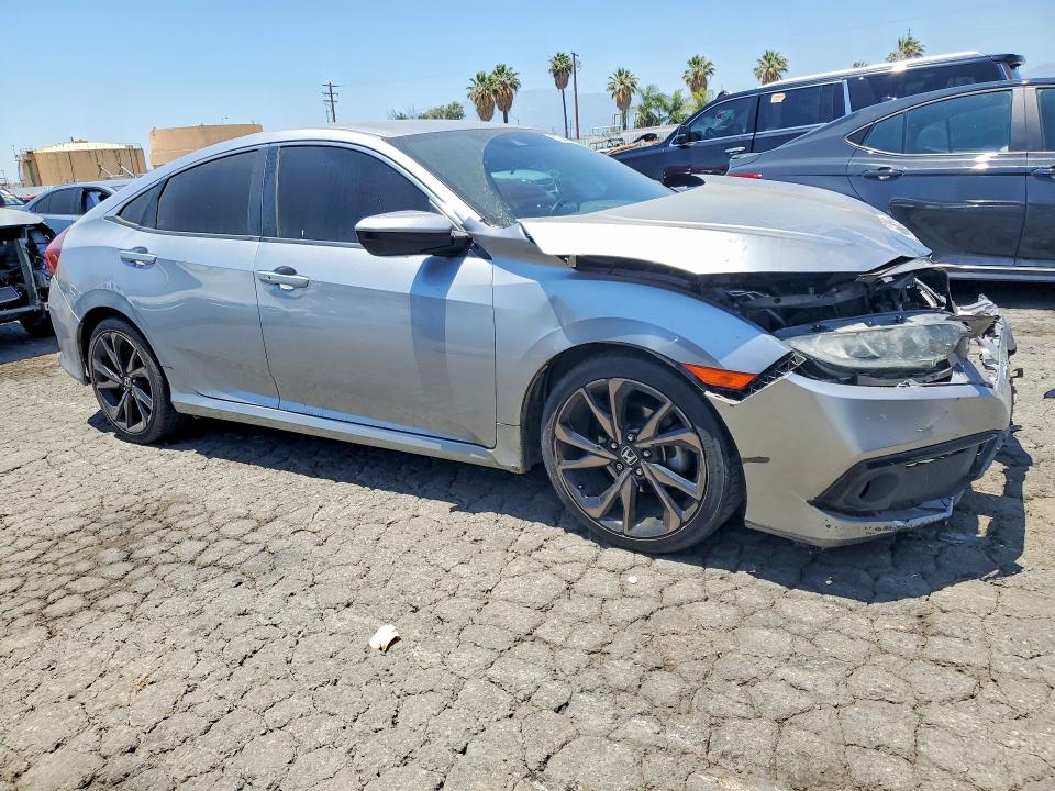 2020 Honda Civic VIN 19XFC2F85LE202502 COPART salvage auction — FRONT END, Ca - Salvage Certificate, sold $3,900 on 2026-07-09 (photo 4)