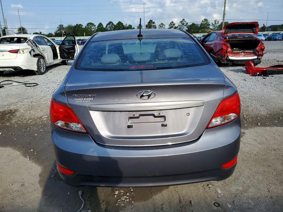 2016 Hyundai Accent VIN KMHCT4AE9GU106029 COPART salvage auction — FRONT END, Fl - Cert Of Title Slvg Rebuildable, sold $550 on 2026-07-28 (photo 6)