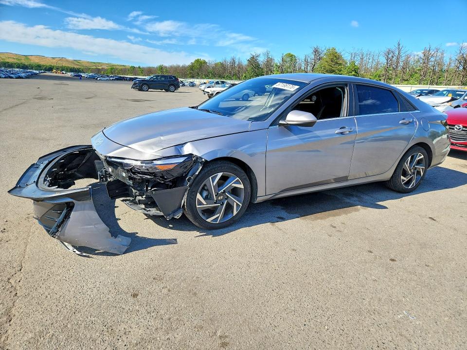 2025 Hyundai Elantra VIN KMHLS4DG1SU872619 COPART salvage auction — FRONT END, Ny - Mv-907A Salvage Certificate, sold $6,000 on 2026-07-20 (photo 1)