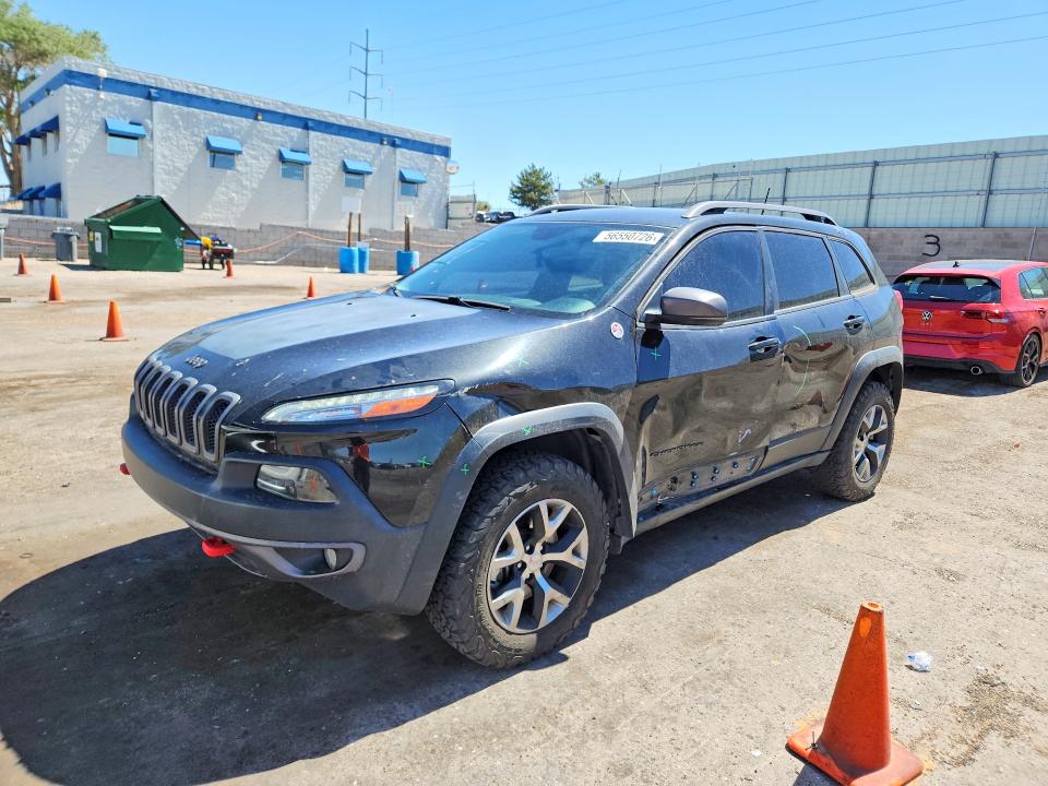 2016 Jeep Cherokee VIN 1C4PJMBS6GW246849 COPART salvage auction — FRONT END, Nm - Cert Of Title-Salvage, sold $1,500 on 2026-07-09 (photo 1)