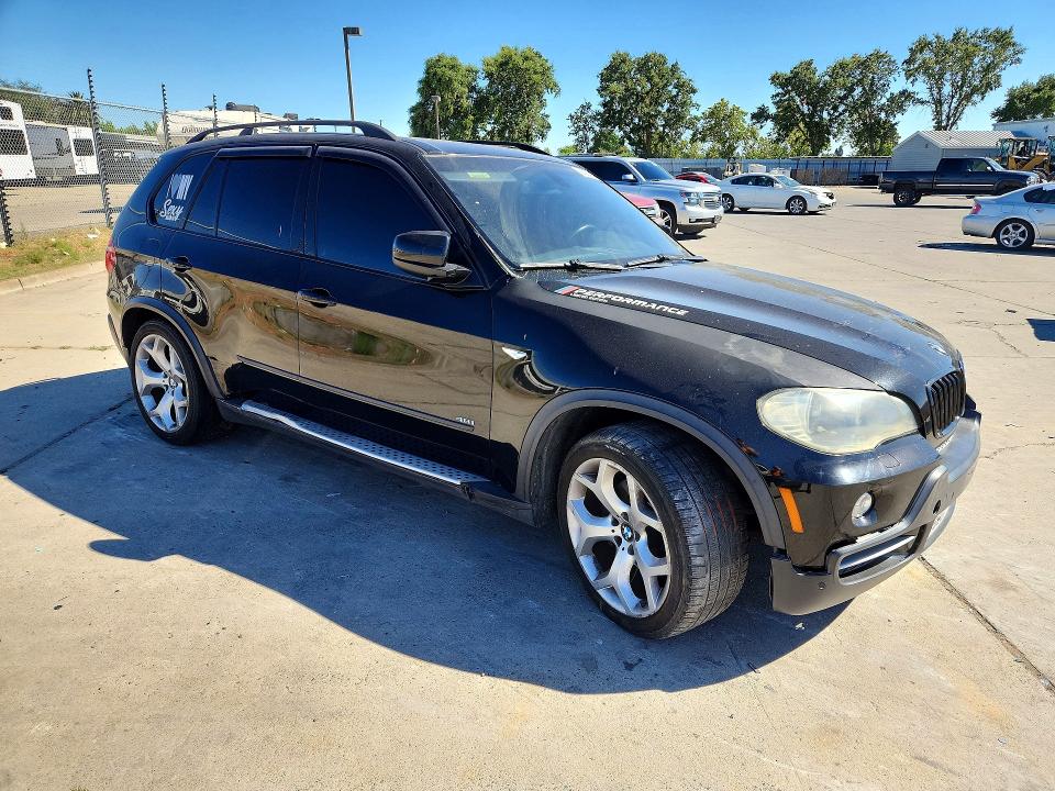 2008 BMW X5 VIN 5UXFE83578L163321 COPART salvage auction — SIDE, CA - SALVAGE CERTIFICATE, sold $350 on 2026-08-17 (photo 4)