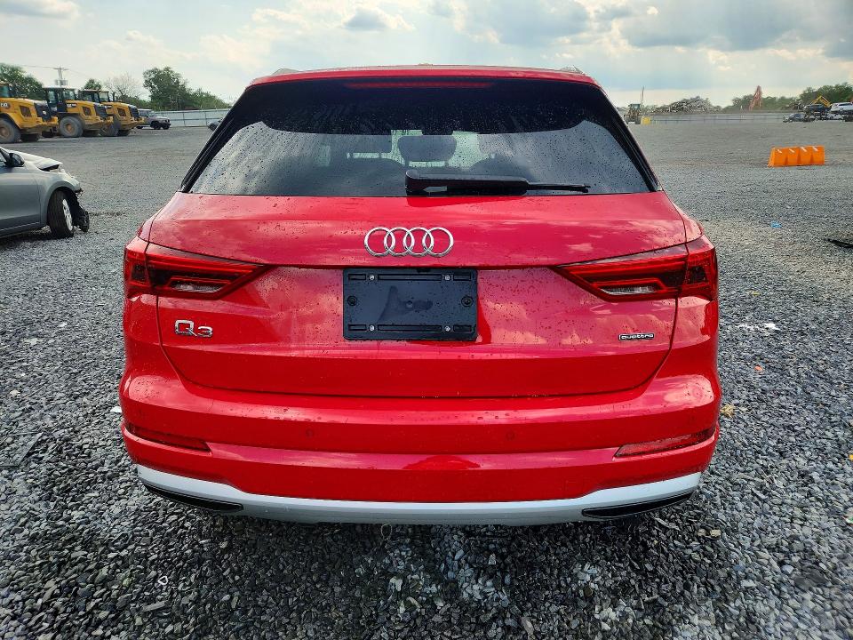 2022 Audi Q3 VIN WA1AUCF36N1149083 COPART salvage auction — ROOF, Nj - Cert Of Title-Salvage, sold $8,700 on 2026-07-31 (photo 6)