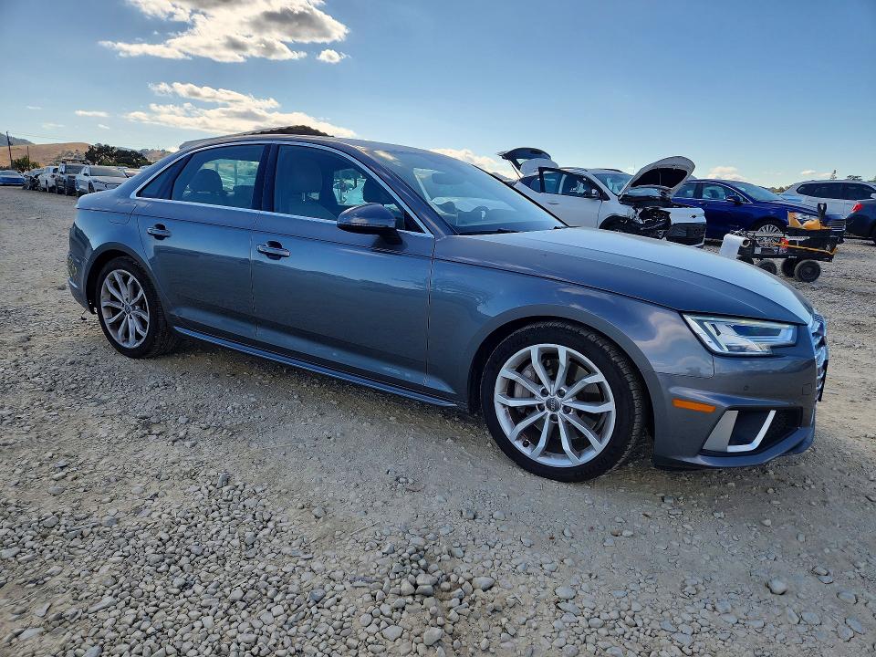 2019 Audi A4 VIN WAUFNAF41KN001849 COPART salvage auction — REAR END, Ca - Salvage Certificate, sold $7,400 on 2026-07-14 (photo 4)