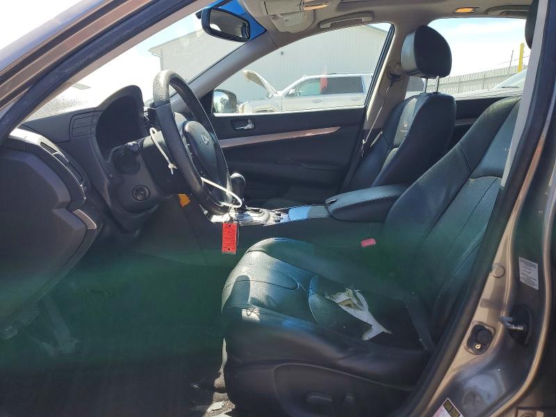 2011 Infiniti G VIN JN1CV6AR2BM400025 COPART salvage auction — FRONT END, Ia - Cert Of Title-Salvage Title, sold $650 on 2026-07-06 (photo 7)