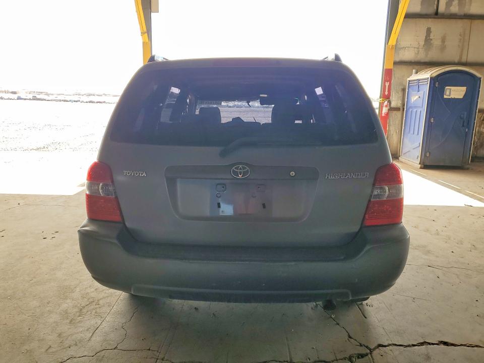 2005 Toyota Highlander VIN JTEGD21A150121645 COPART salvage auction — FRONT END, Az - Certificate Of Title, sold $500 on 2026-07-08 (photo 6)