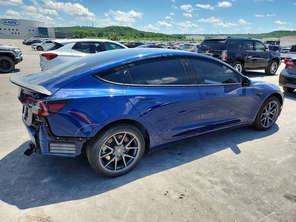2022 Tesla Model 3 VIN 5YJ3E1EB2NF278700 COPART salvage auction — REAR END, Il - Salvage Certificate, sold $9,700 on 2026-07-06 (photo 3)