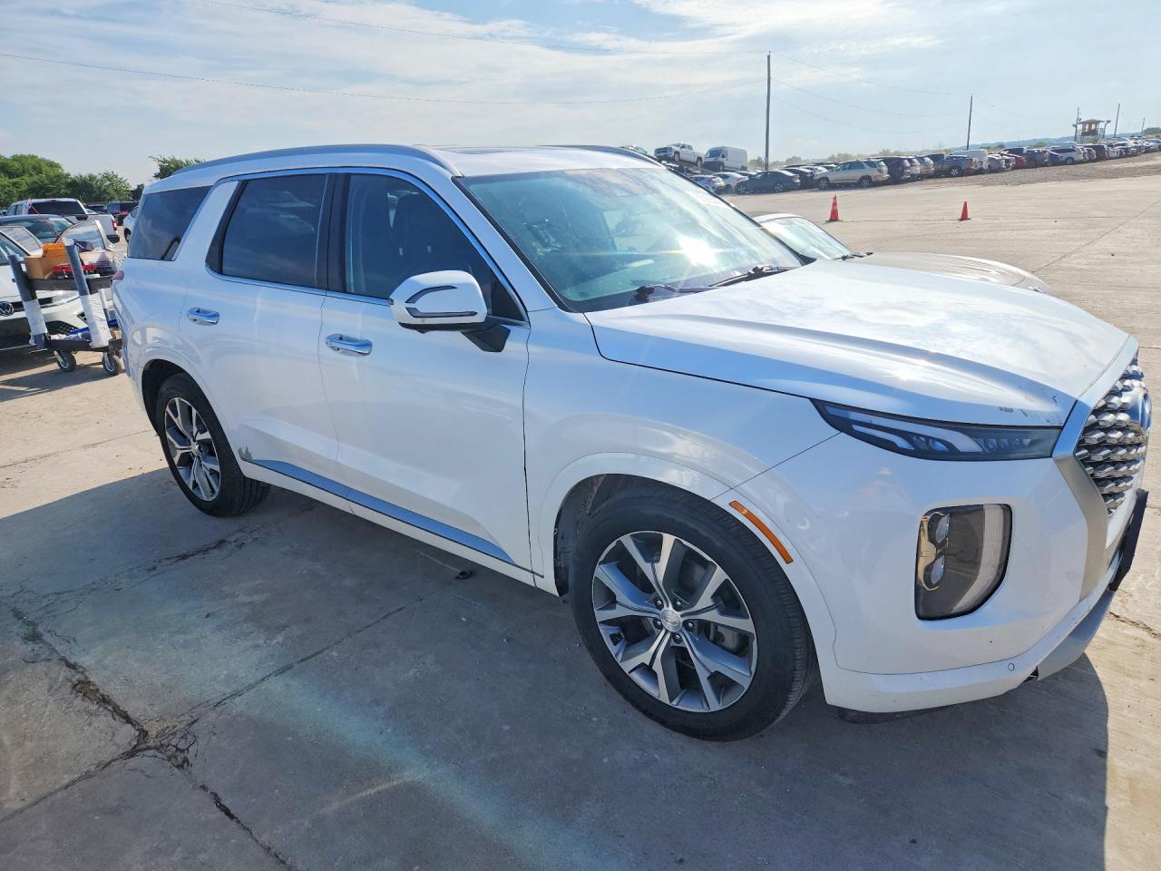 2021 Hyundai Palisade VIN KM8R5DHE0MU206249 COPART salvage auction — Normal Wear, TX - CERTIFICATE OF TITLE, sold $9,700 on 2026-07-08 (photo 4)