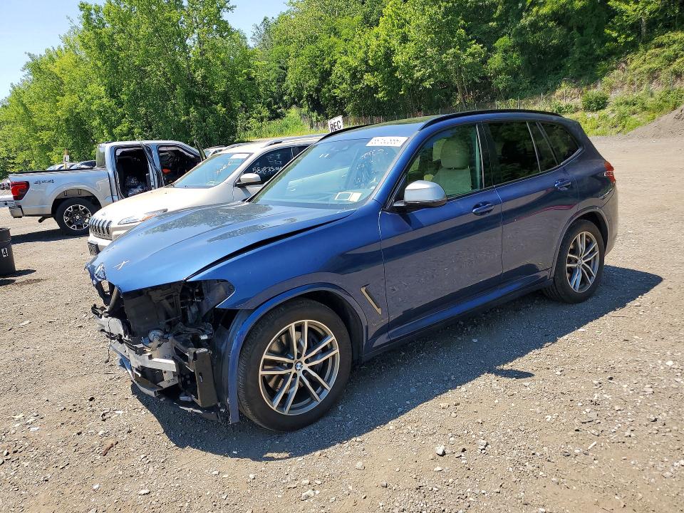 2018 BMW X3 VIN 5UXTS3C59J0Y94452 COPART salvage auction — FRONT END, Ny - Mv-907A Salvage Certificate, sold $9,500 on 2026-07-16 (photo 1)