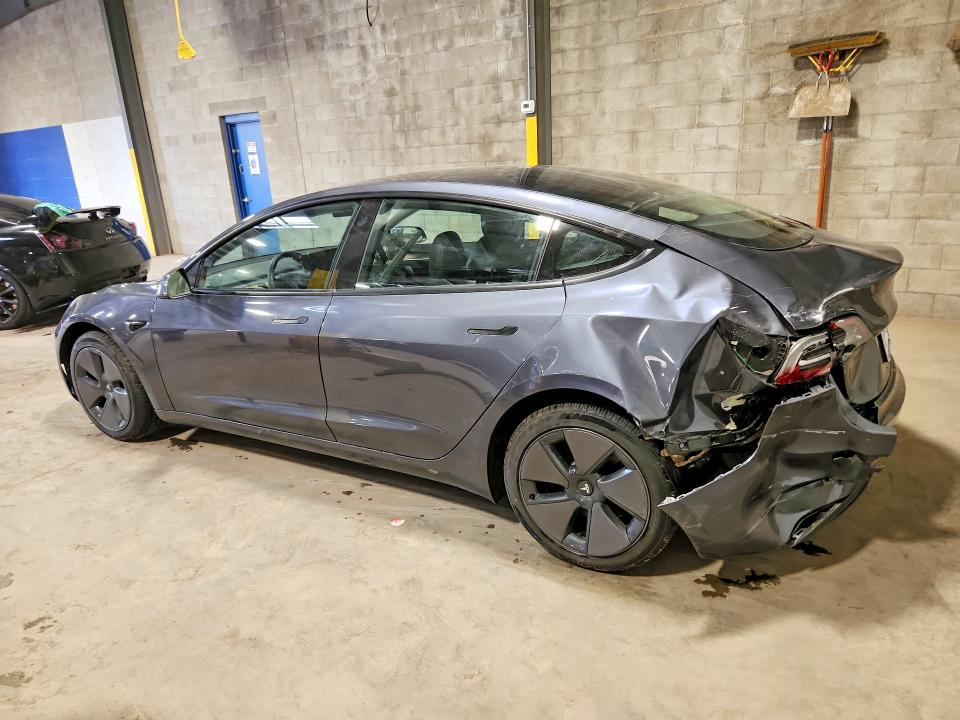2023 Tesla Model 3 VIN 5YJ3E1EAXPF650908 COPART salvage auction — REAR END, Pa - Certificate Of Salvage, sold $7,600 on 2026-07-15 (photo 2)