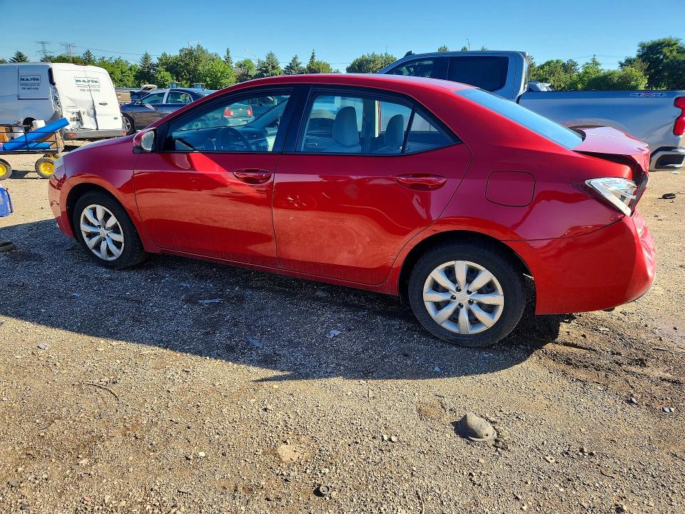 2015 Toyota VIN 5YFBURHE9FP211326 COPART salvage auction — REAR END, Il - Salvage Certificate, sold $2,100 on 2026-07-14 (photo 2)