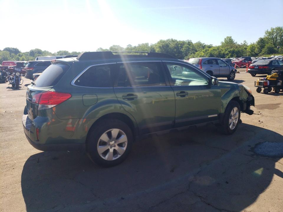 2011 Subaru Outback VIN 4S4BRBCC7B3444814 COPART salvage auction — FRONT END, CT - CERT OF TITLE-SALVAGE, sold $550 on 2026-07-02 (photo 3)