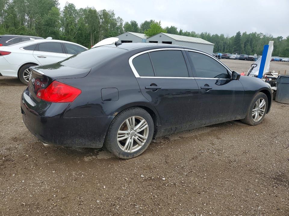 2011 Infiniti G25 VIN JN1DV6APXBM604123 COPART salvage auction — SIDE, ON - PERMIT NO BRAND - UNFIT, sold $400 on 2026-07-16 (photo 3)