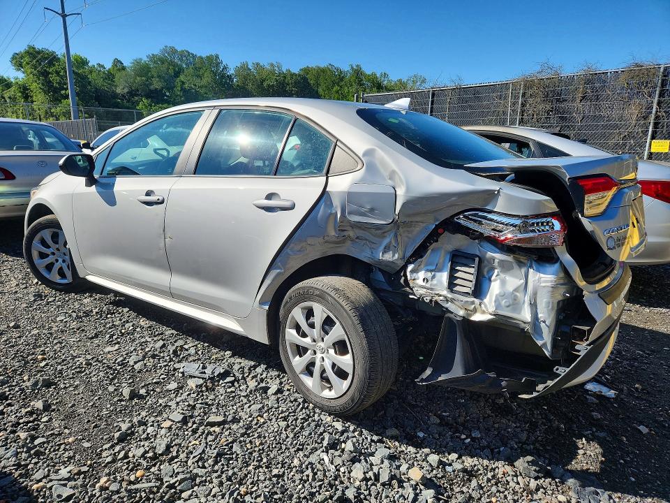 2021 Toyota Corolla VIN 5YFEPMAE8MP264596 COPART salvage auction — REAR END, Md - Cert Of Salvage > 75% Damage, sold $4,050 on 2026-07-31 (photo 2)