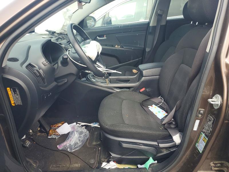 2011 Kia Sportage VIN KNDPB3A23B7034275 COPART salvage auction — MECHANICAL, WV - SALVAGE CERTIFICATE, sold $1,200 on 2026-07-23 (photo 7)