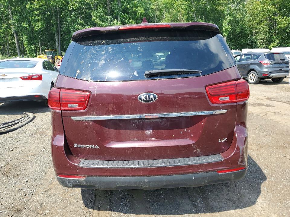 2020 Kia SEDONA VIN KNDMB5C18L6618116 COPART salvage auction — FRONT END, Va - Certificate Of Title, sold $3,450 on 2026-07-31 (photo 6)