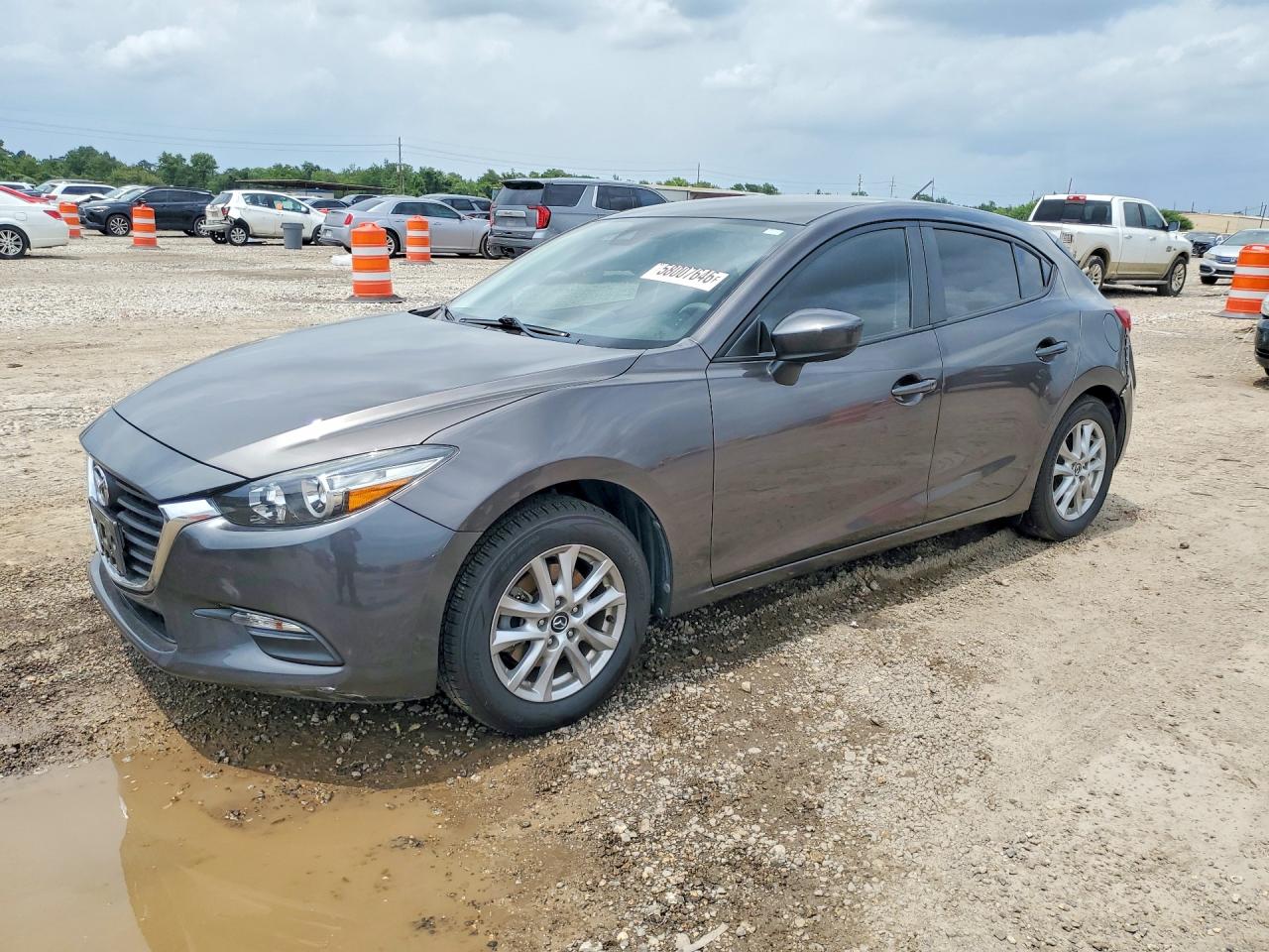 2018 Mazda 3 VIN 3MZBN1K78JM185579 COPART salvage auction — Rear End, TX - SALVAGE VEHICLE TITLE, sold $3,600 on 2026-07-09 (photo 1)