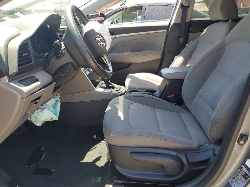 2019 Hyundai Elantra VIN KMHD74LF7KU784463 COPART salvage auction — FRONT END, Ca - Salvage Certificate, sold $725 on 2026-07-10 (photo 7)