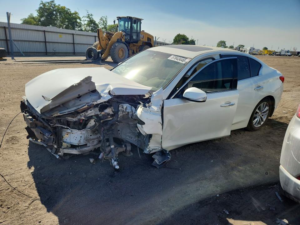 2017 Infiniti Q50 VIN JN1EV7APXHM740044 COPART salvage auction — FRONT END, Ca - Dis/Dlr/Exp Only Clean Title, sold $225 on 2026-07-24 (photo 1)