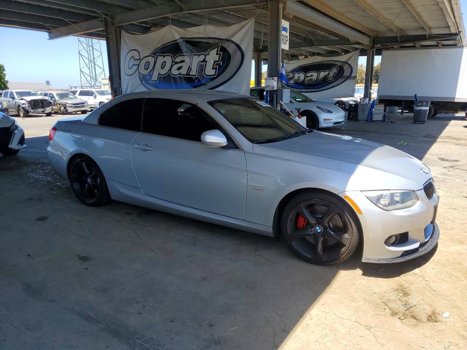 2013 BMW 3er VIN WBADX7C52DJ589398 COPART salvage auction — FRONT END, Ca - Salvage Certificate, sold $3,450 on 2026-07-21 (photo 4)