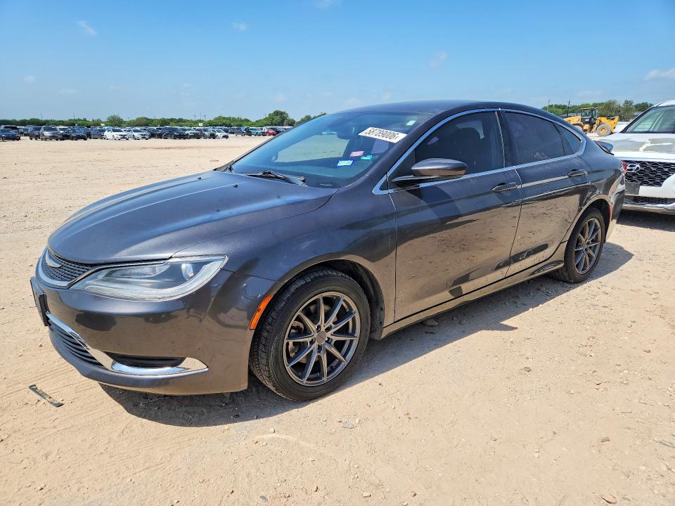 2015 Chrysler 200 VIN 1C3CCCAB4FN706524 COPART salvage auction — REAR END, Tx - Salvage Vehicle Title, sold $10 on 2026-07-30 (photo 1)