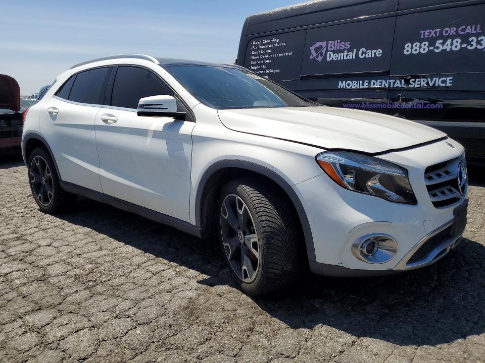 2018 Mercedes-benz Gla-klasse VIN WDCTG4EB6JJ504780 COPART salvage auction — FRONT END, Ca - Dis/Dlr/Exp Only Clean Title, sold $4,300 on 2026-07-06 (photo 4)