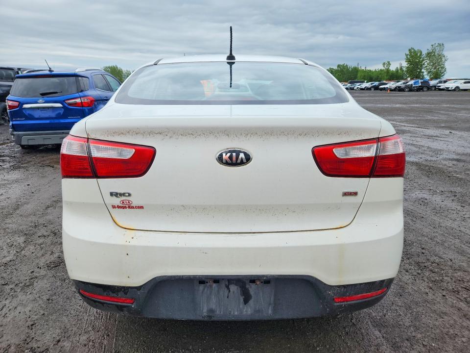 2014 Kia Rio VIN KNADM4A36E6382798 COPART salvage auction — FRONT END, Qc - Gravement Accidente, sold $150 on 2026-07-21 (photo 6)