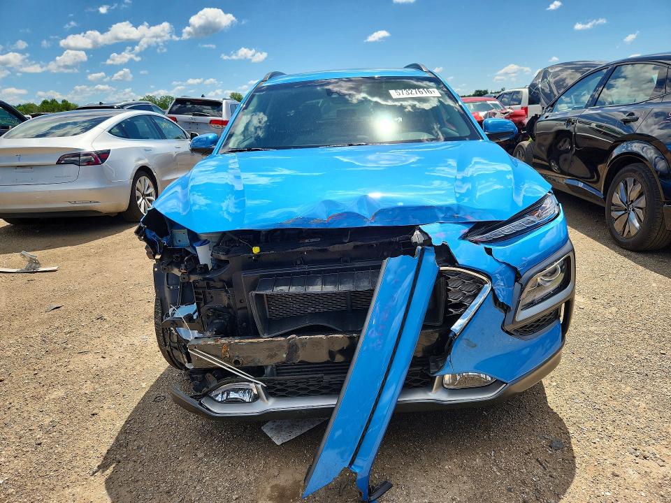 2021 Hyundai Kona VIN KM8K3CA5XMU605536 COPART salvage auction — FRONT END, IL - SALVAGE CERTIFICATE, sold $3,800 on 2026-07-28 (photo 5)