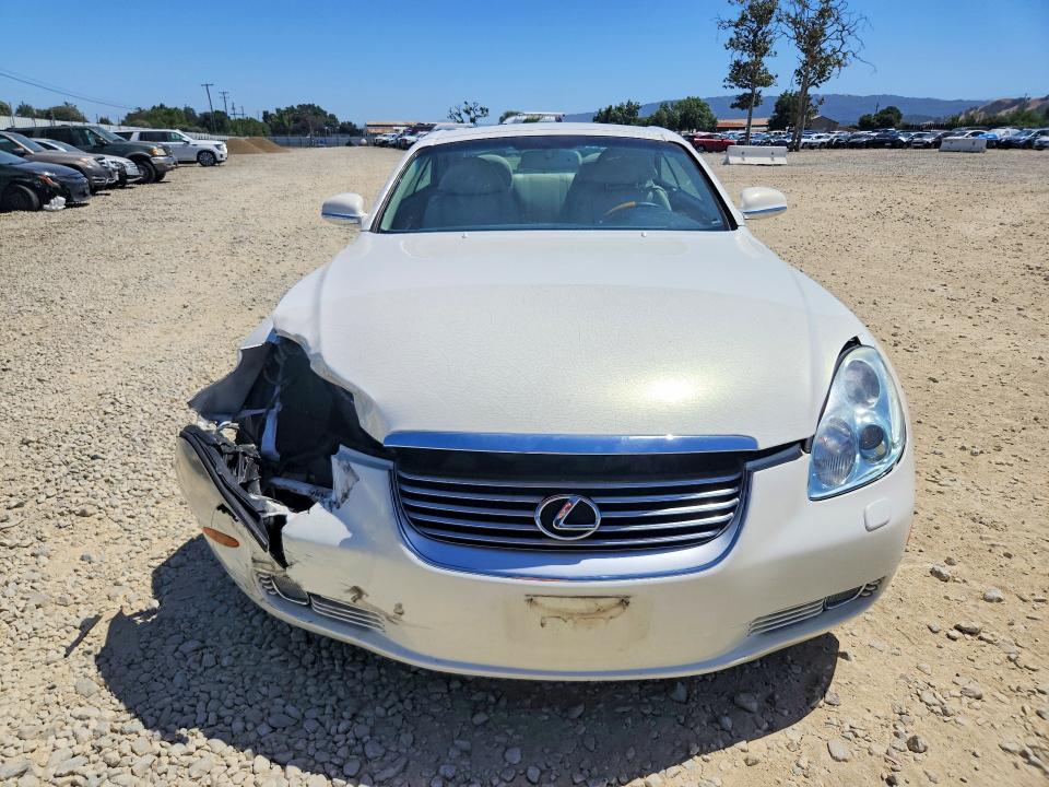 2004 Lexus Sc VIN JTHFN48Y740057961 COPART salvage auction — FRONT END, Ca - Salvage Certificate, sold $1,700 on 2026-07-21 (photo 5)