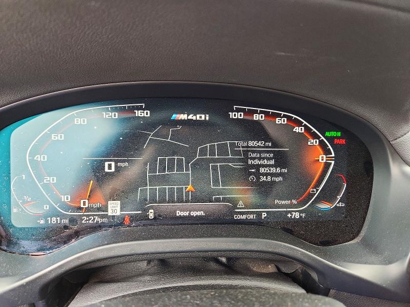 2023 BMW X4 VIN 5UX43DT06P9R73660 COPART salvage auction — REAR END, Tx - Salvage Vehicle Title, sold $21,400 on 2026-07-16 (photo 9)