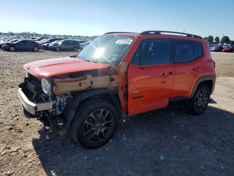 2016 Jeep VIN ZACCJBBT7GPD81783 COPART salvage auction — FRONT END, Mo - Salvage Certificate Of Title, sold $1,550 on 2026-07-27 (photo 1)