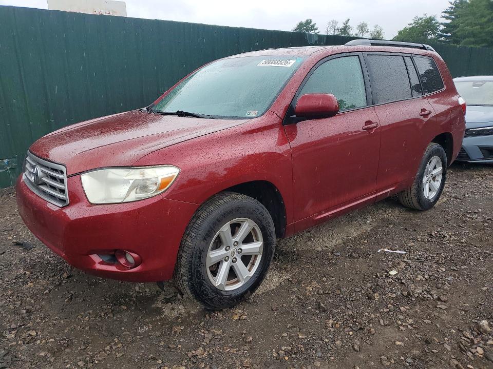 2010 Toyota Highlander VIN 5TDKK3EHXAS007040 COPART salvage auction — MINOR DENT/SCRATCHES, MD - CERT OF SALVAGE > 75% DAMAGE, sold $2,500 on 2026-07-20 (photo 1)