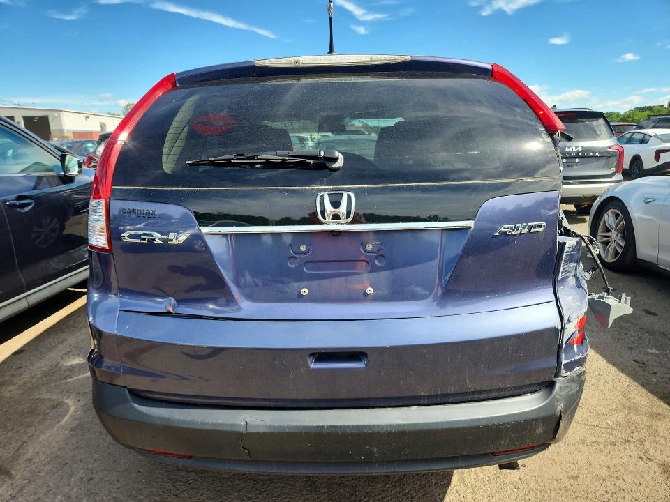 2013 Honda Cr-v VIN 2HKRM4H59DH625007 COPART salvage auction — FRONT END, Ct - Cert Of Title-Salvage, sold $2,900 on 2026-07-02 (photo 6)