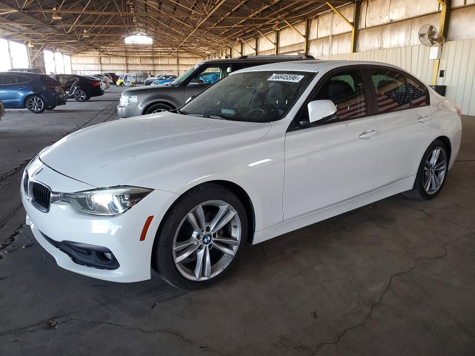 2018 BMW 3er VIN WBA8E1G58JNU92791 COPART salvage auction — FRONT END, Az - Cert Of Title - Salvage, sold $2,800 on 2026-08-03 (photo 1)