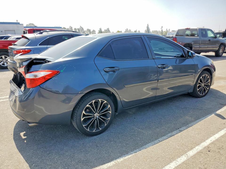 2014 Toyota Corolla VIN 5YFBURHE0EP010364 COPART salvage auction — REAR END, Ca - Salvage Certificate, sold $2,700 on 2026-07-02 (photo 3)