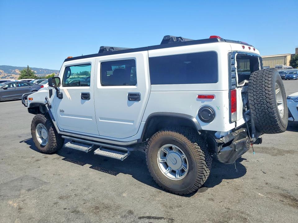 2005 Hummer H2 VIN 5GRGN23U25H101204 COPART salvage auction — REAR END, Ca - Salvage Certificate, sold $14,300 on 2026-07-14 (photo 2)